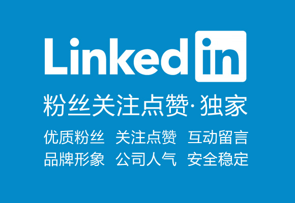 LinkedIn买粉丝，领英刷粉丝，领英买赞